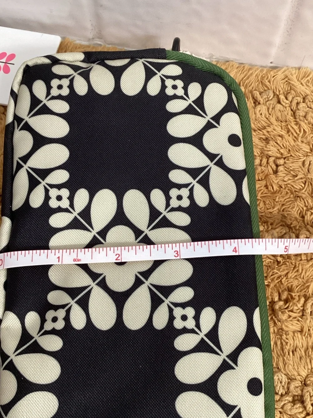 Orla Kiely Navy and White Floral Crossbody Bag